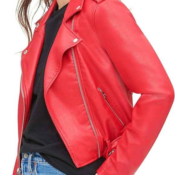 Red Leather Jacket - Picture 2 of 3